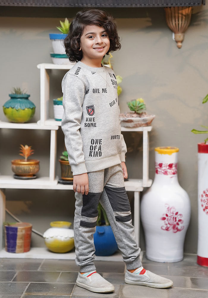Terry Printed Sweatshirt - Wear Ochre