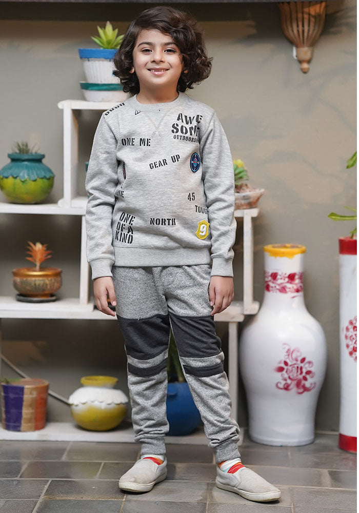 Terry Printed Sweatshirt - Wear Ochre