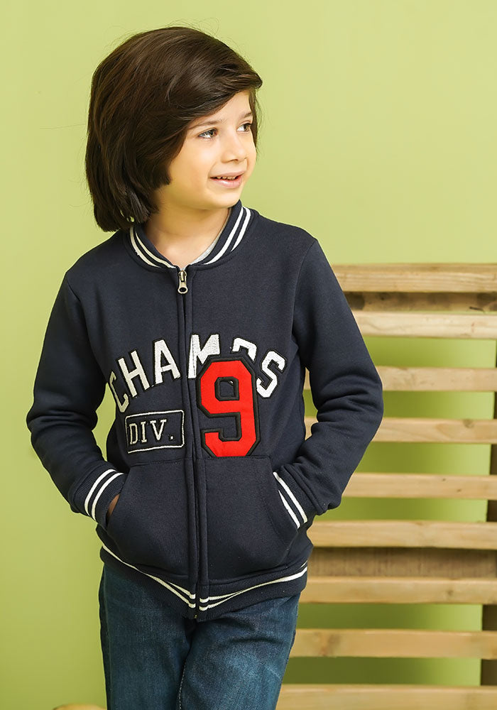 Fleece Embroidered Jacket - Wear Ochre