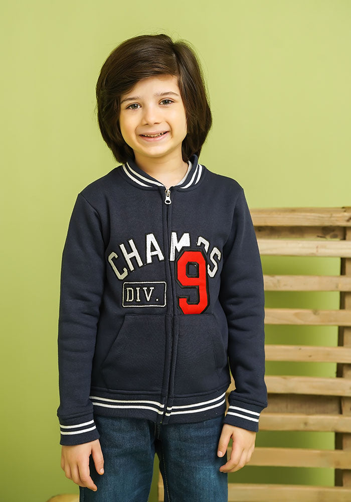 Fleece Embroidered Jacket - Wear Ochre