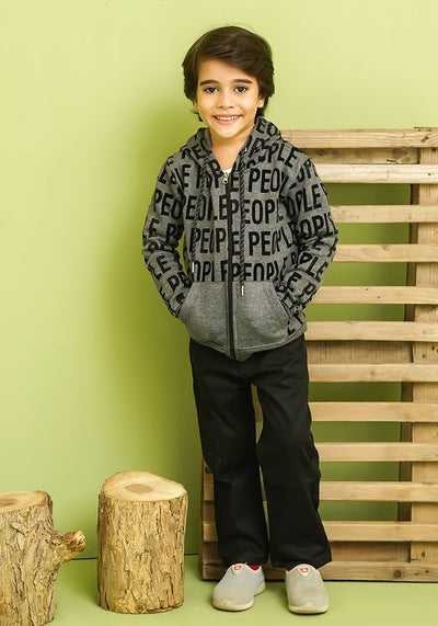 Fleece Printed Hoodie