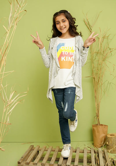 Printed Cape & T-Shirt
