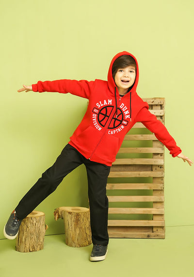 Fleece Printed Hoodie