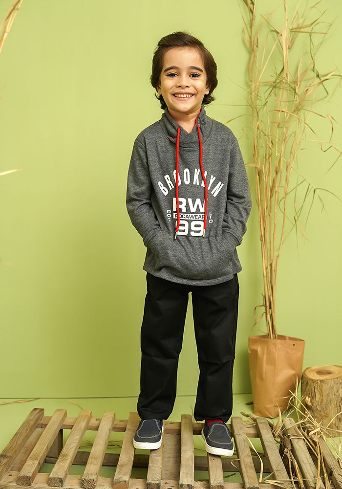 Terry Printed Hoodie - Wear Ochre