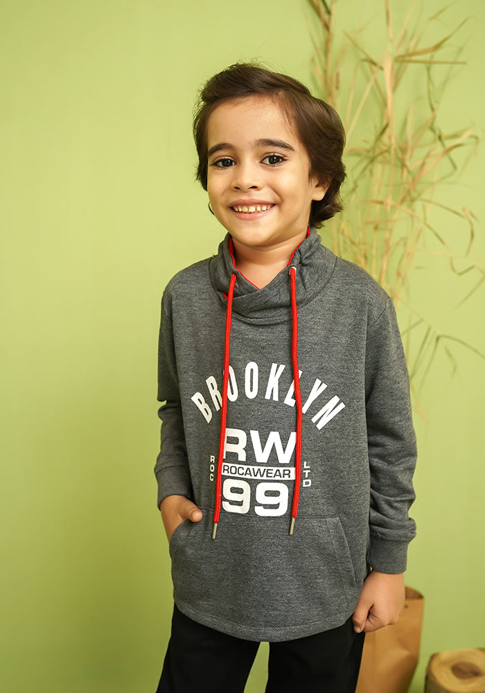 Terry Printed Hoodie - Wear Ochre
