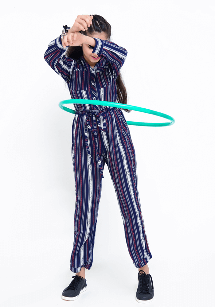 Linen Printed Jumpsuit - Wear Ochre