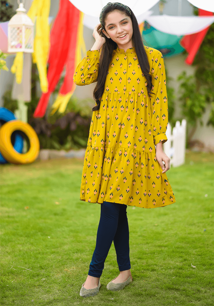 Georgette Printed Top - Wear Ochre
