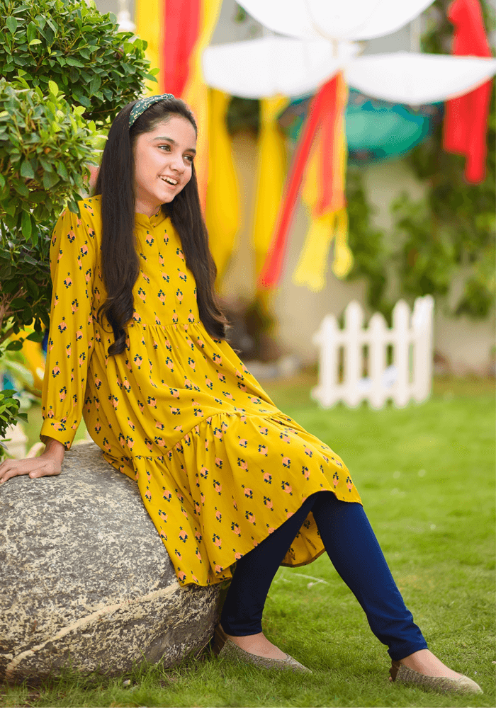Georgette Printed Top - Wear Ochre