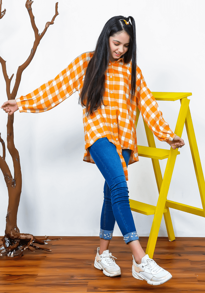 Linen Printed Top - Wear Ochre