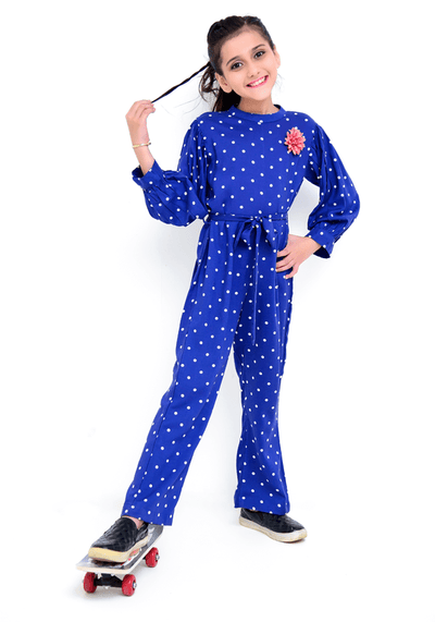 Linen Printed Jumpsuit