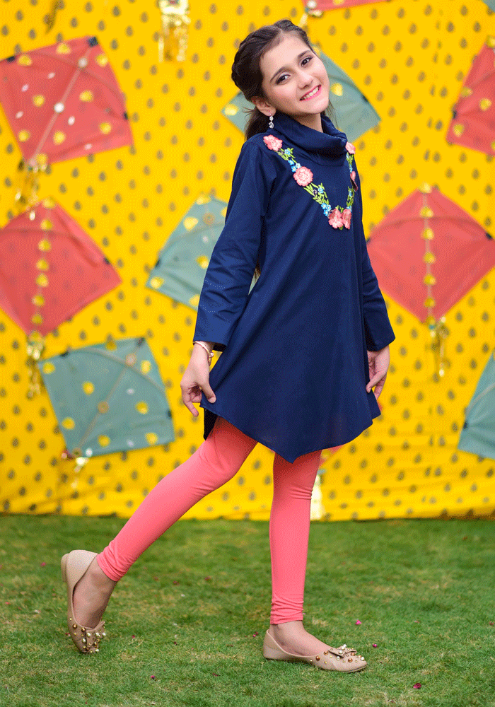 Cambric Embroidered Kurta - Wear Ochre