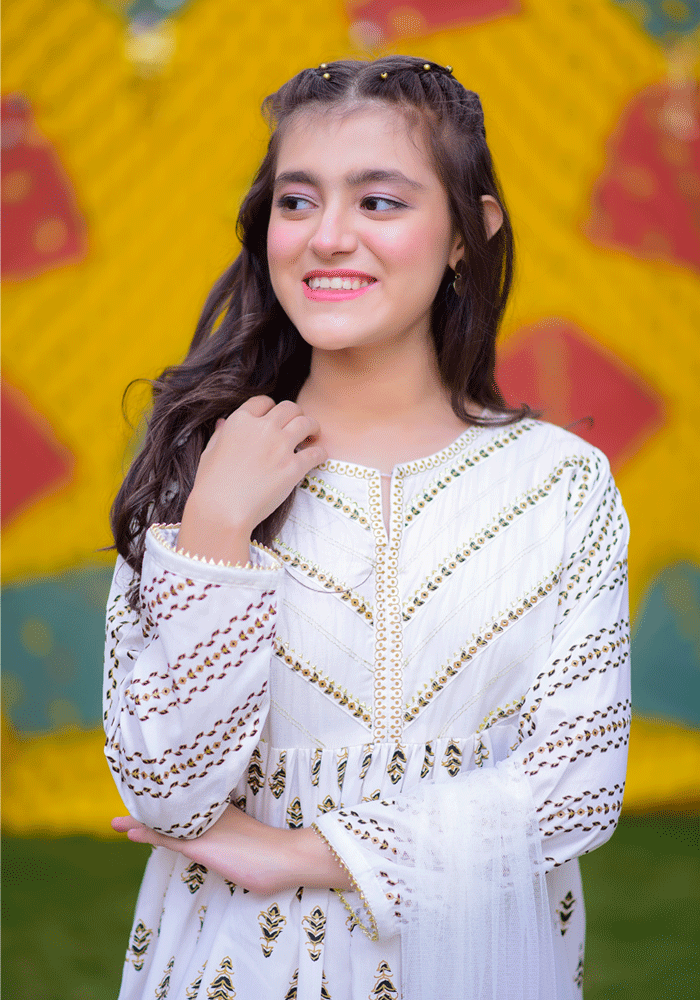 Cambric Printed 3 Pc Suit - Wear Ochre