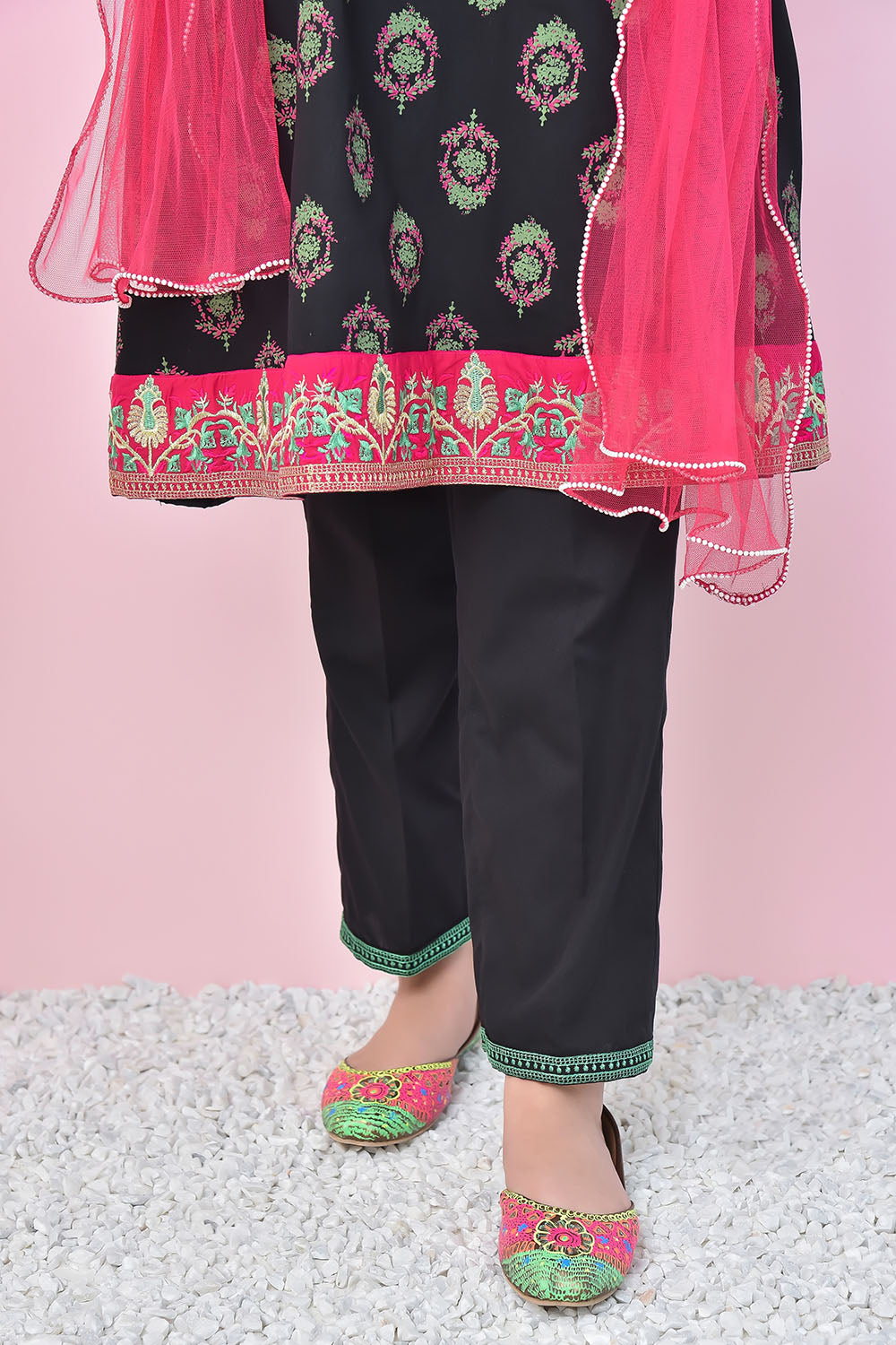 Cotton Printed 3 Pc Suit - Wear Ochre