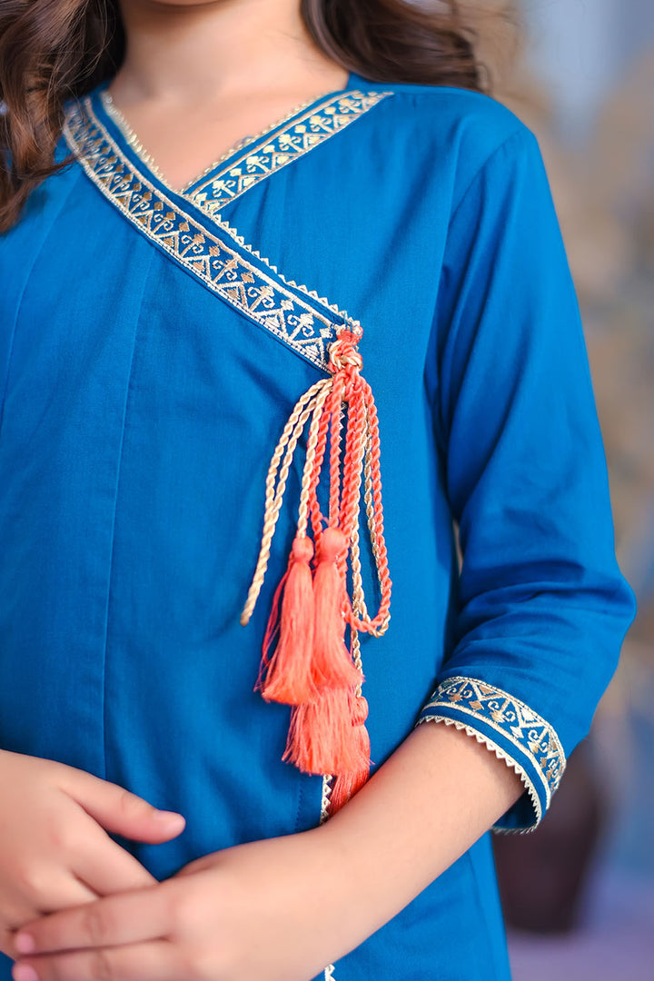 Cotton Embroidered 3 Pc Suit - Wear Ochre