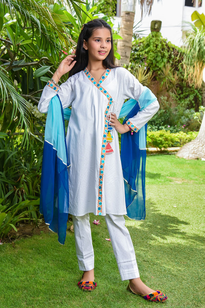 Cotton Printed 3 Pc Suit - Wear Ochre