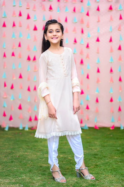 Chiffon Embroidered 3 Pc Suit