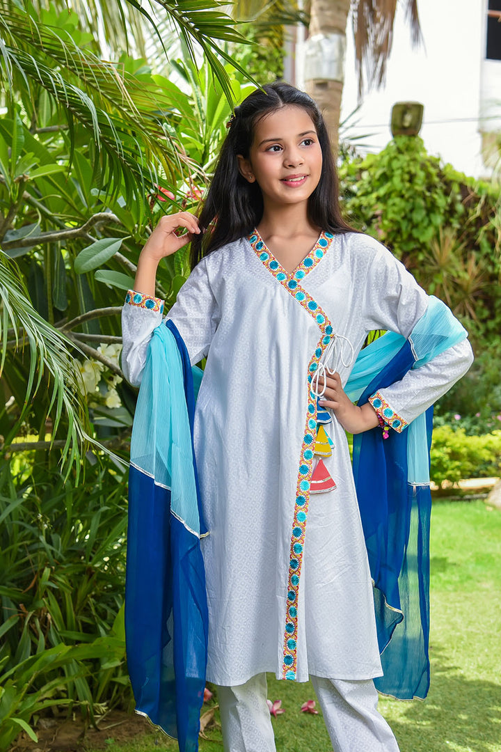 Cotton Printed 3 Pc Suit - Wear Ochre