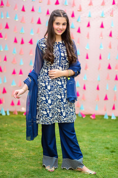 Chiffon Embroidered 3 Pc Suit