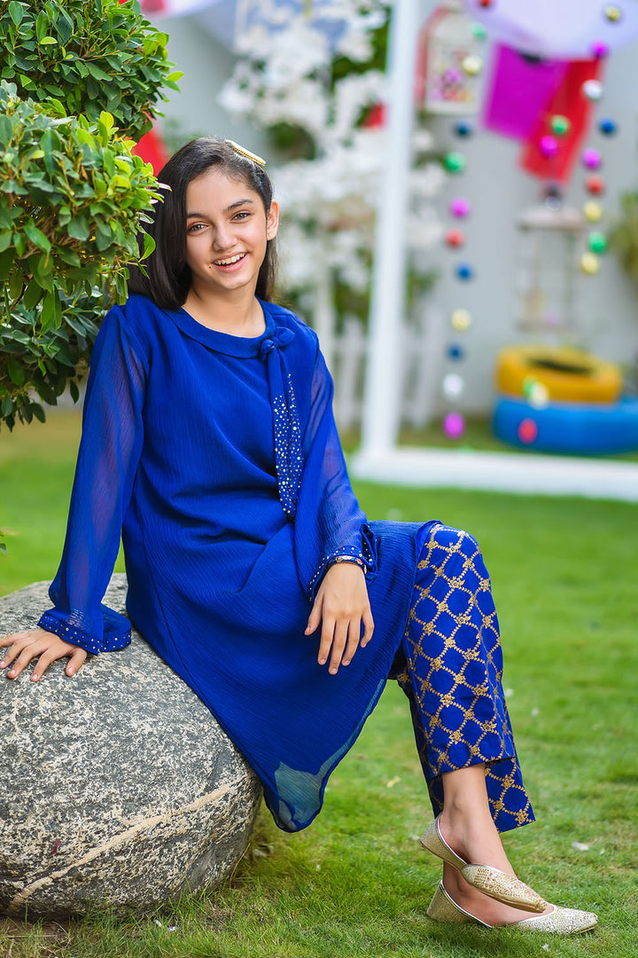 Chiffon Printed 2 Pc Suit - Wear Ochre