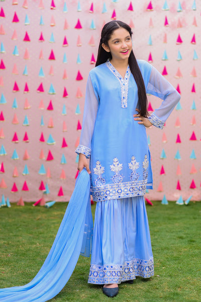 Chiffon Embroidered 3 Pc Suit