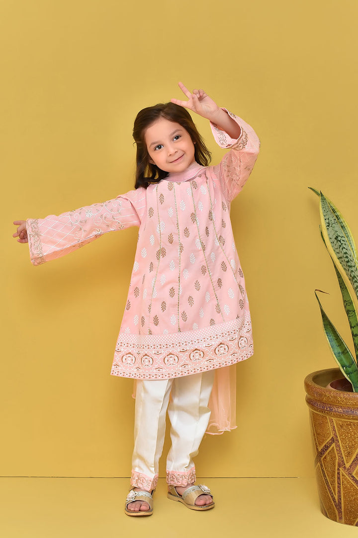Cotton Printed 3 Pc Suit - Wear Ochre