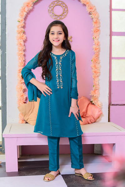 Chiffon Hand Work 3 Pc Suit