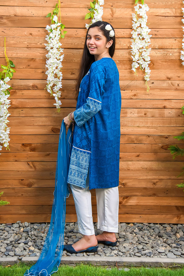 Cotton Printed 3 Pc Suit - Wear Ochre