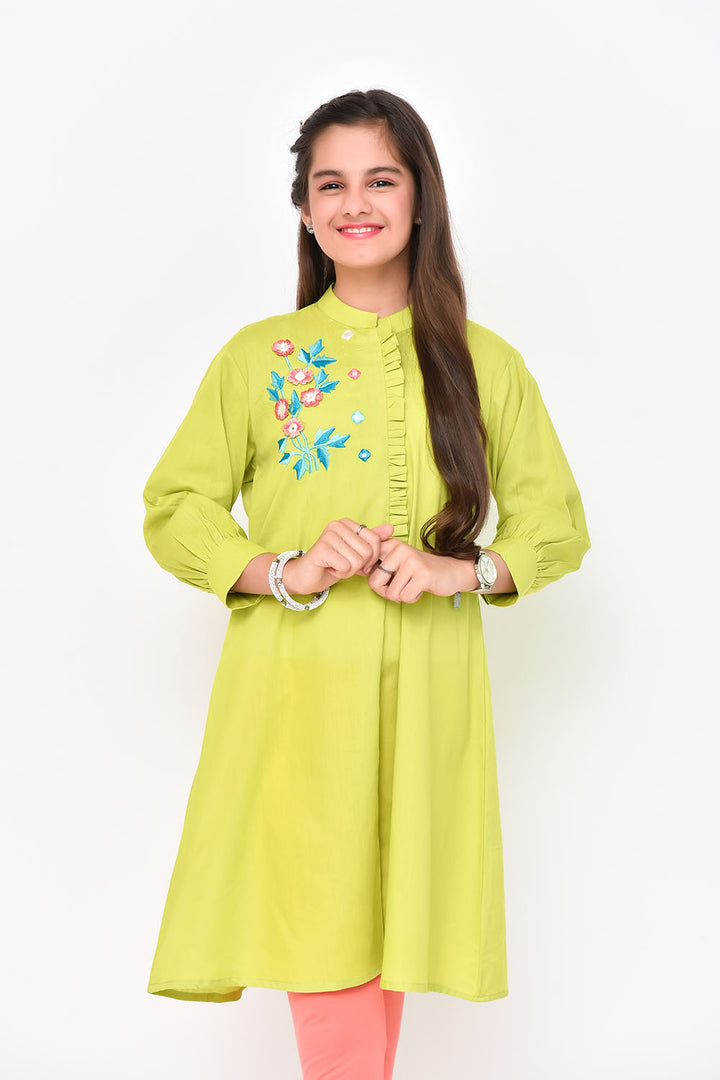 Cotton Embroidered Kurta - Wear Ochre