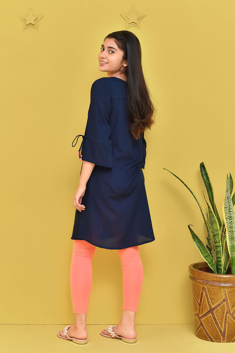 Cotton Embroidered Kurta - Wear Ochre