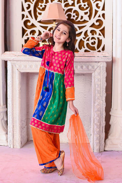Linen Printed 3 Pc Suit