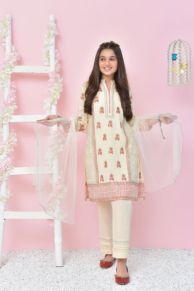 Cotton Printed 3 Pc Suit