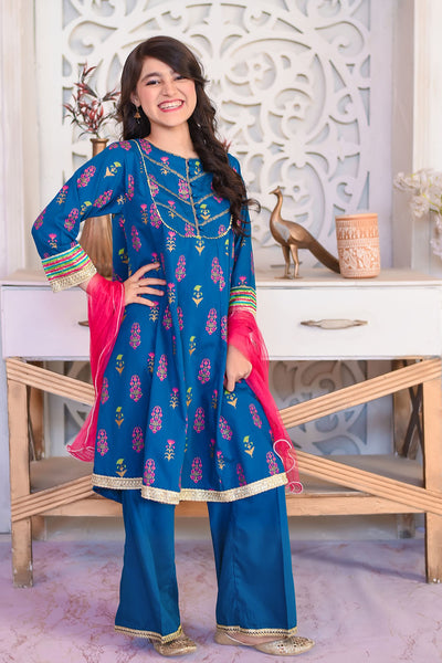 Cotton Printed 3 Pc Suit