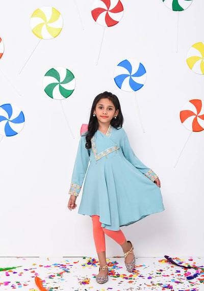 Crepe Embroidered Kurta