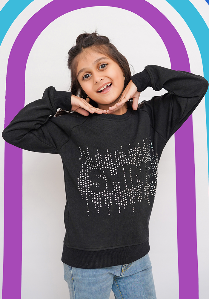 Terry Printed Sweatshirt - Wear Ochre