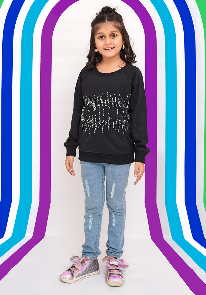 Terry Printed Sweatshirt - Wear Ochre