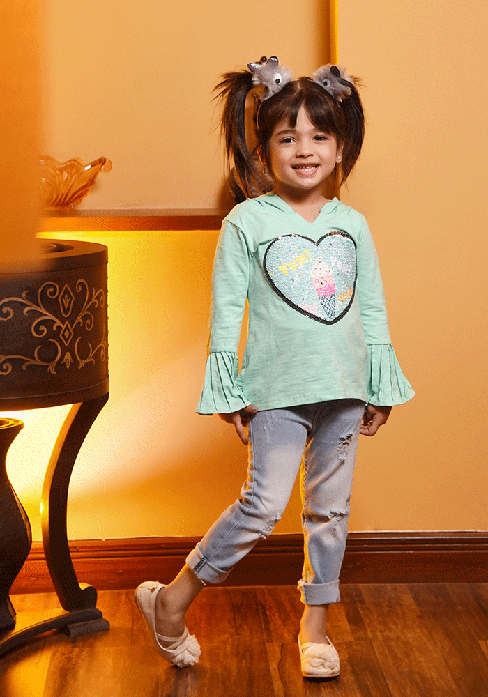 Girls Jersey Top - Wear Ochre