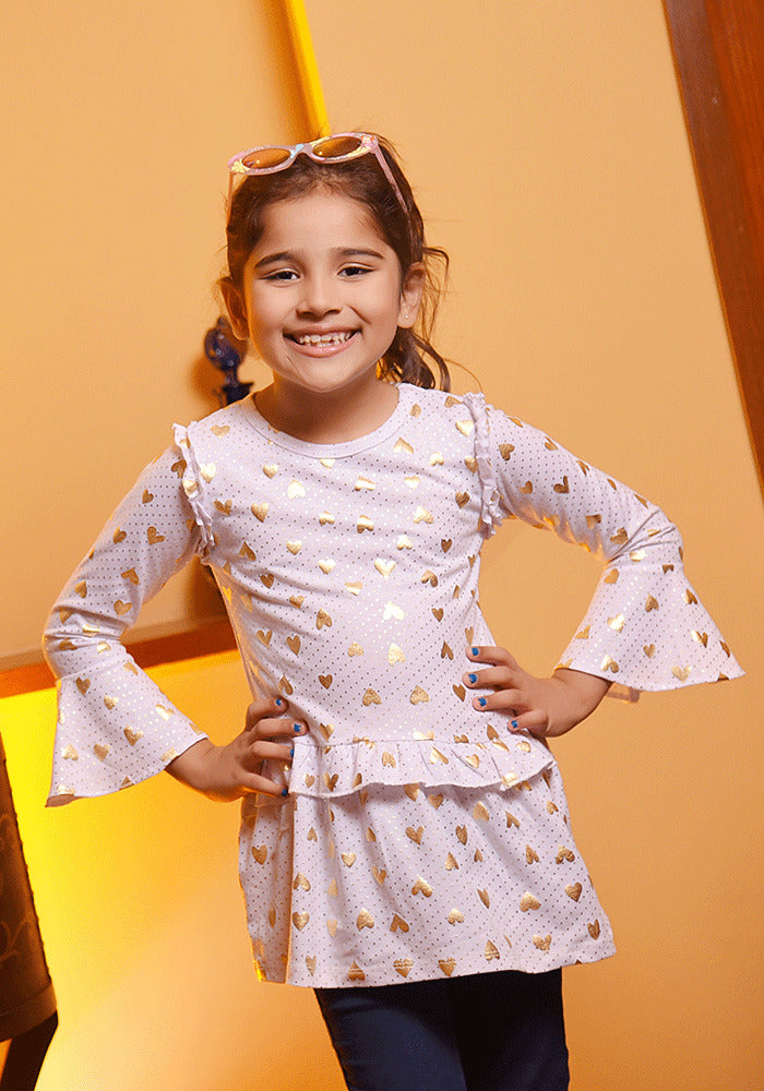 Girls Jersey Top - Wear Ochre