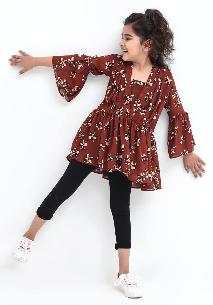 Chiffon Printed Top - Wear Ochre