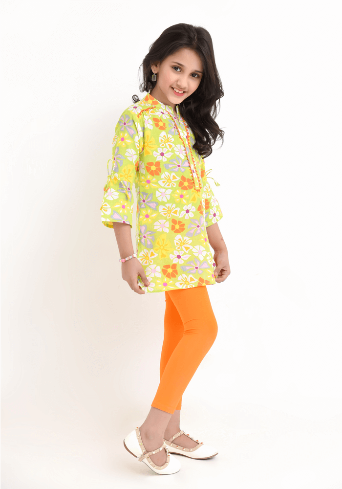 Cotton Printed Top - Wear Ochre