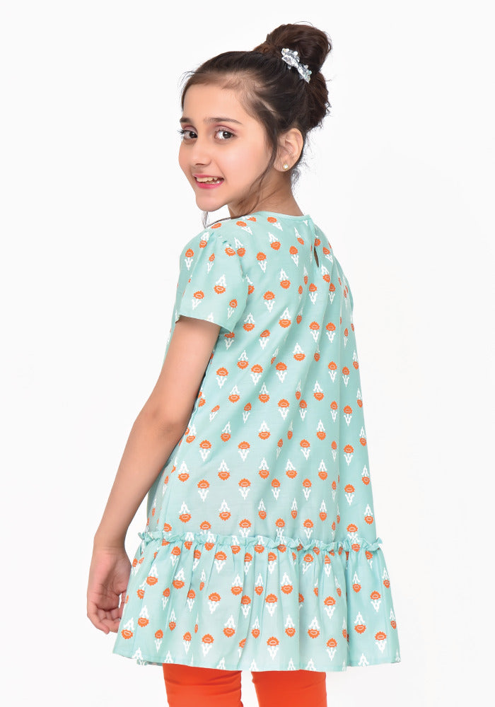 Cotton Printed Top - Wear Ochre