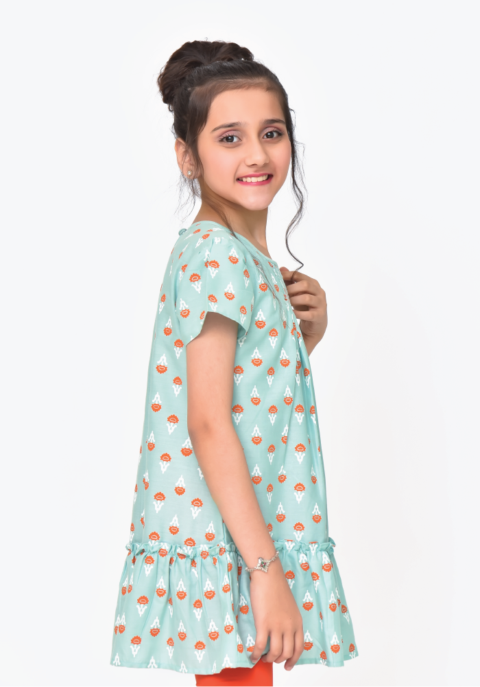 Cotton Printed Top - Wear Ochre