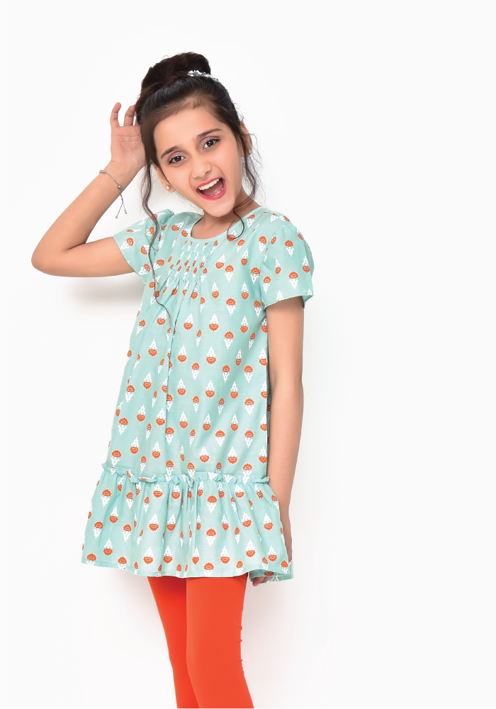 Cotton Printed Top - Wear Ochre